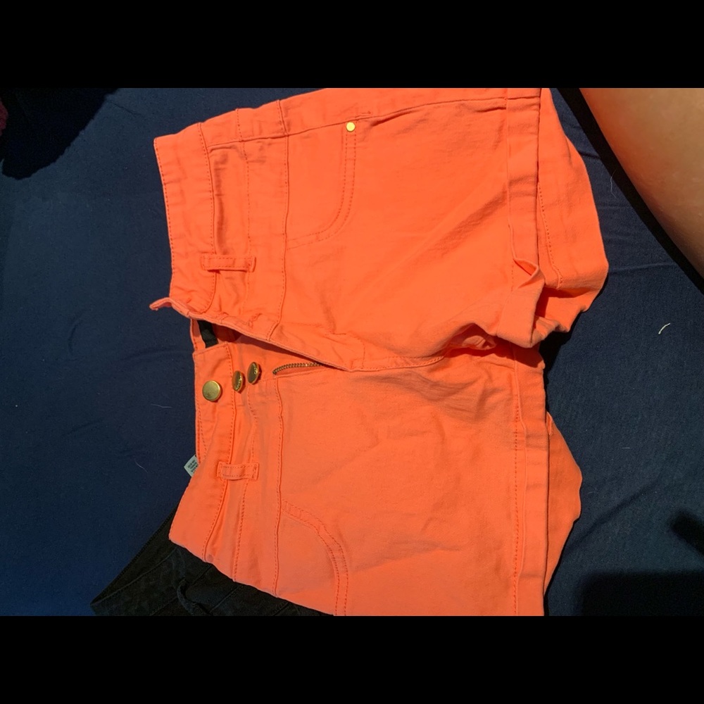 Black & Peach colored shorts